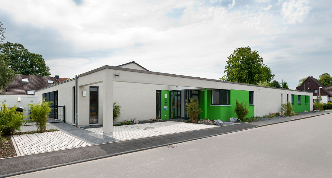 Eingangsbereich der Kita Luna von Außen