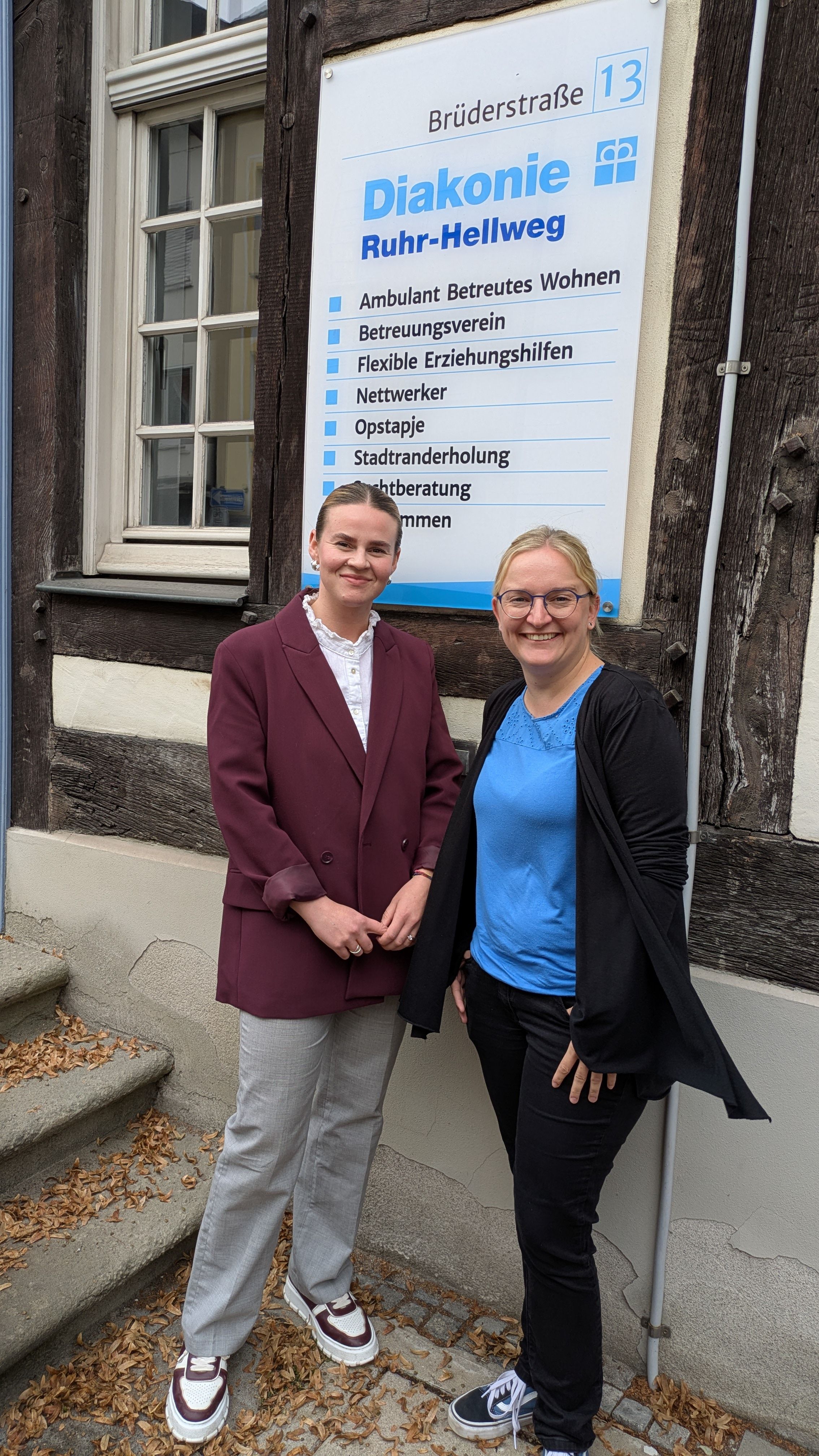 Berit Stellmacher (links) ist die neue Ansprechpartnerin bei der Diakonie für den „Querschnitt".