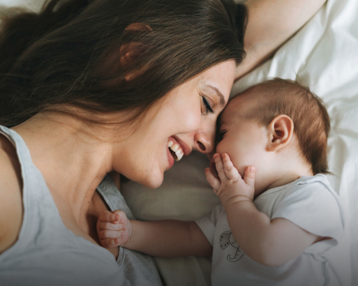 Bild zeigt Mutter mit Baby